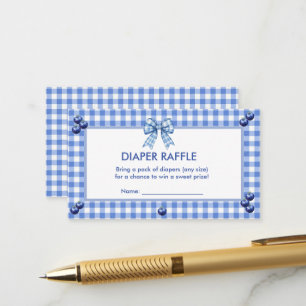 A Berry Sweet Diaper Raffle Ticket Enclosure Card