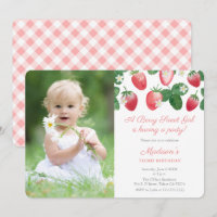 A Berry Sweet Girl Strawberry Theme Party Picture