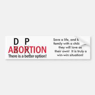 A better option! bumper sticker