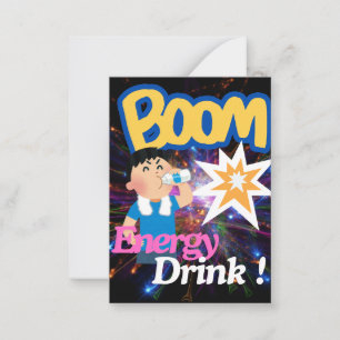 A beverage to wake you up: Energy Drink Card
