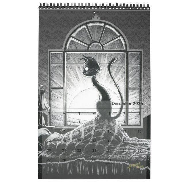 A Big Boo Kitty Year Calendar (Dec 2026)