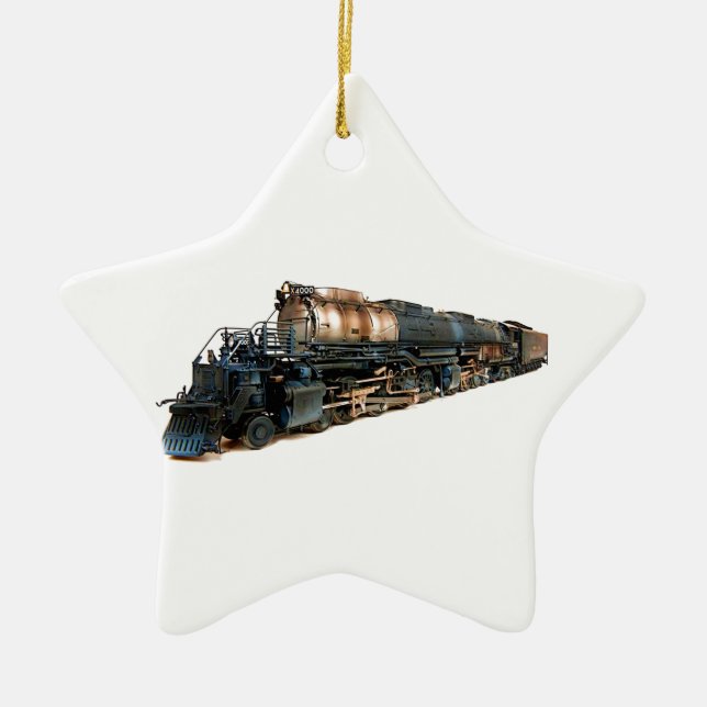 A Big Boy Steam Locomotive Ceramic Tree Decoration (Front)