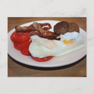 A Big Breakfast Postcard