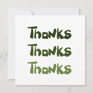 A big fun Thank You greeting card