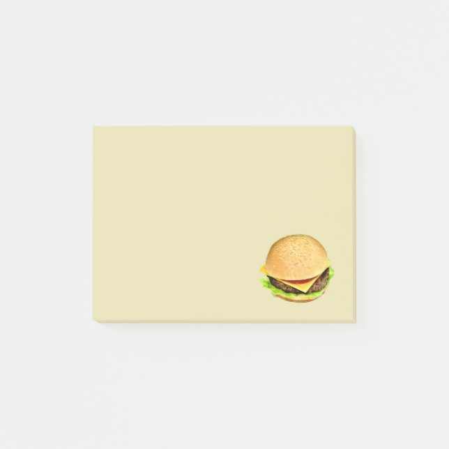 A Big Juicy Cheeseburger Photo Post-it Notes (Front)