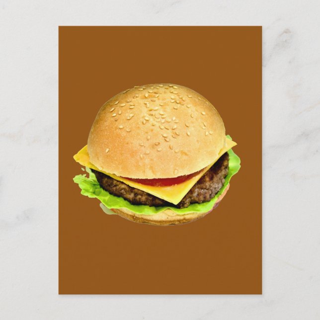 A Big Juicy Cheeseburger Photo Postcard (Front)