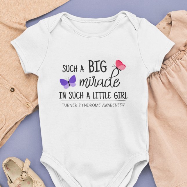 A big miracle Turner syndrome awareness Baby Bodysuit (Creator Uploaded)