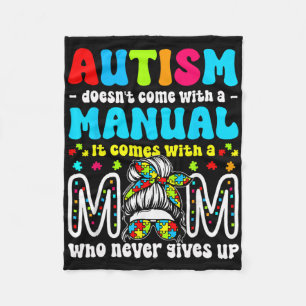 A Big Piece My Heart Has Autism And He's My Sister Fleece Blanket