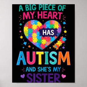 A Big Piece of Heart Has Autism and Sister Poster
