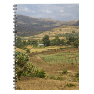 A big scenic view of a big rock mountain spiral notebook
