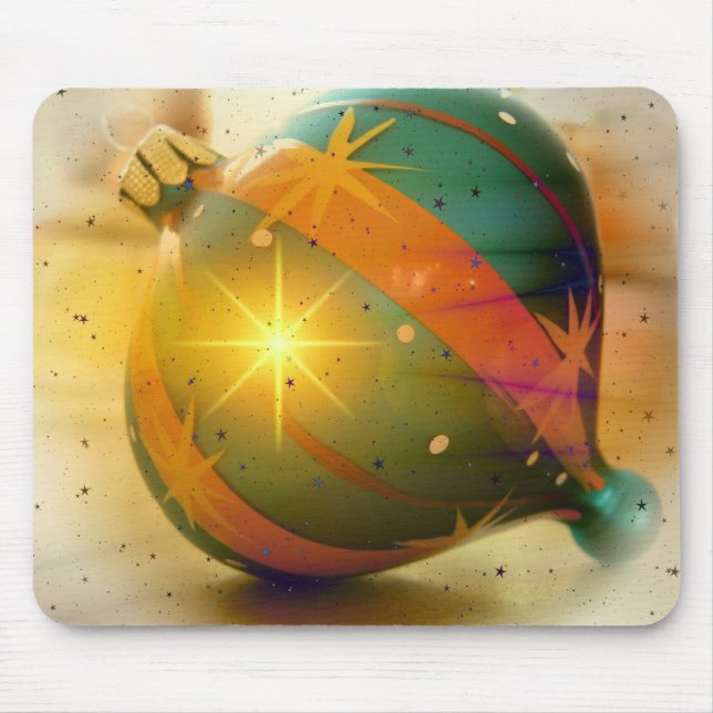 A Big Shiny Christmas Ornament Mouse Pad (Front)