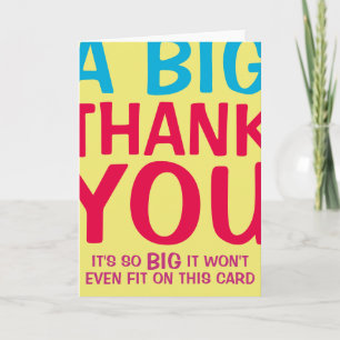 A Big Thank You Card