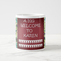 A big welcome Karen Abstract art words