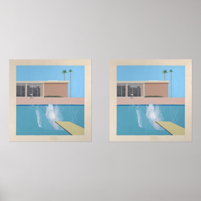 A Bigger Splash – California Pool Print Hockney (Front)