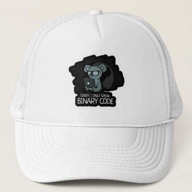 A Binary code Trucker Hat (Front)