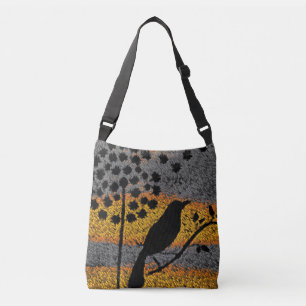A Bird Among the Feathers  Crossbody Bag