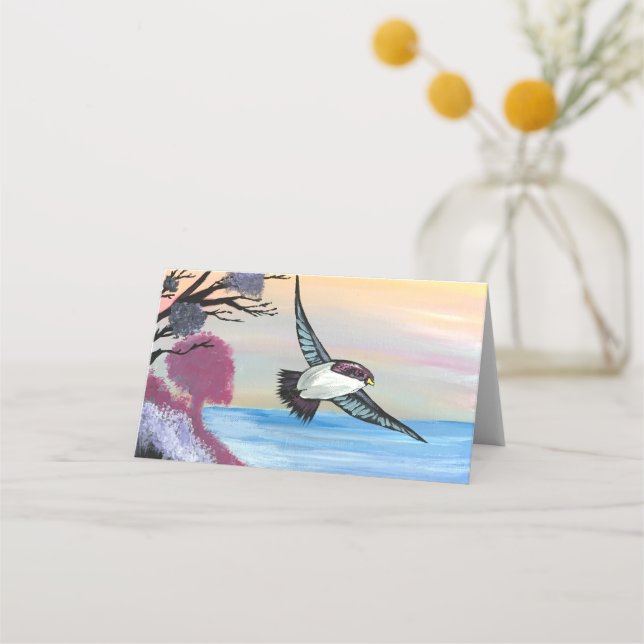 A Birds View Place Card (Front)