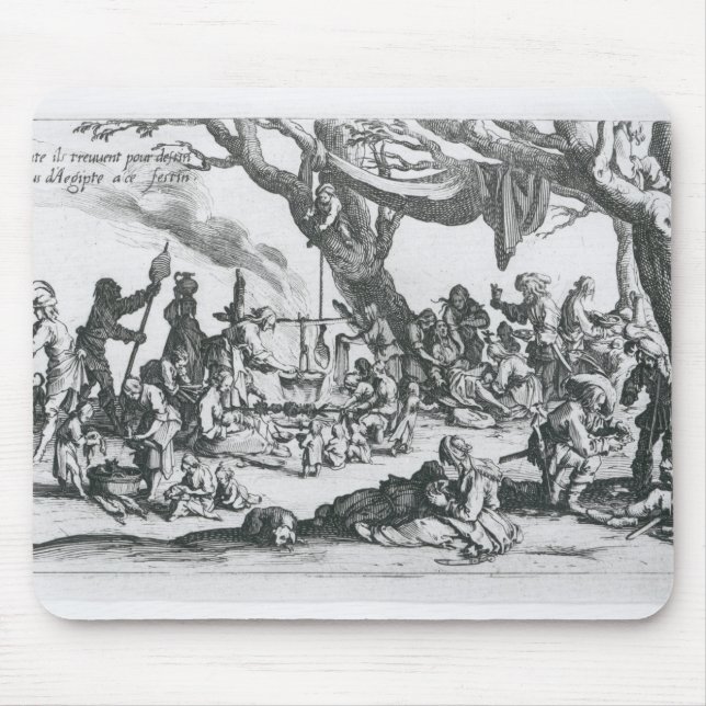 A Birth in a Gypsy Camp Mouse Pad (Front)