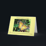 A Birthday Message for You, Daughter Card<br><div class="desc">A meaningful birthday message for a beloved daughter: “This is a day to appreciate how much you have grown, learned, and achieved…” Inside: “and to realise how much you are loved. Enjoy your special day!” The words are on a light yellow background, complimented by a common buckeye butterfly. Infinnite products...</div>