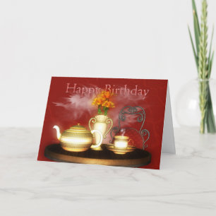 A Birthday Tea, Happy Birthday Card