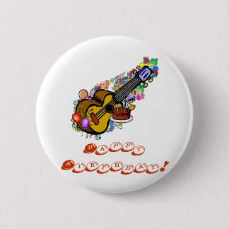 A Birthday Uke Button! 6 Cm Round Badge