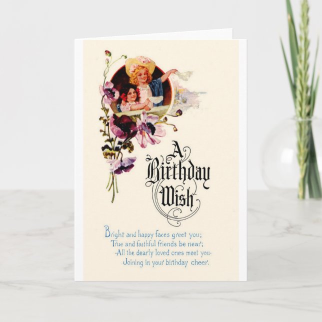 A Birthday Wish Card (Front)