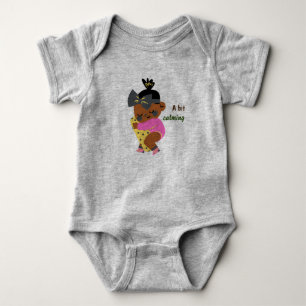 A Bit Calming Grey Baby  Bodysuit