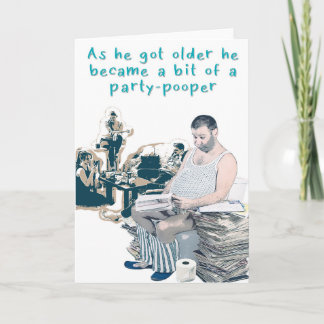 A bit of a party-pooper card