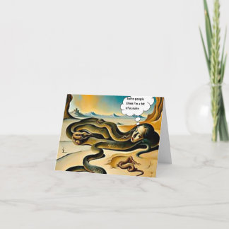 A bit of a snake thank you card