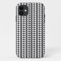 a black and white background with a lot of dots