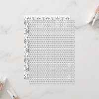 a black and white pattern with a white background