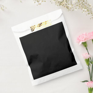 a black and white photo favour bags