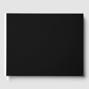 a black and white photo guest book
