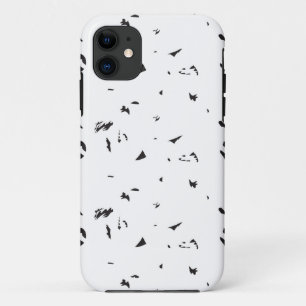 a black and white photo of a flock of birds Case-Mate iPhone case