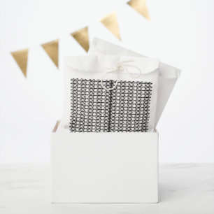 a black and white photo of a pattern favour bags