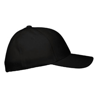 A black baseball cap with the word "CAP" subtly 