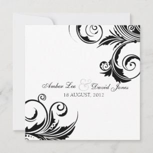 A Black Tie Event- Wedding Invitation