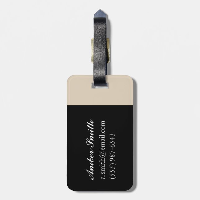 A Black Watch Red hackle 2004 Luggage Tag (Back Vertical)