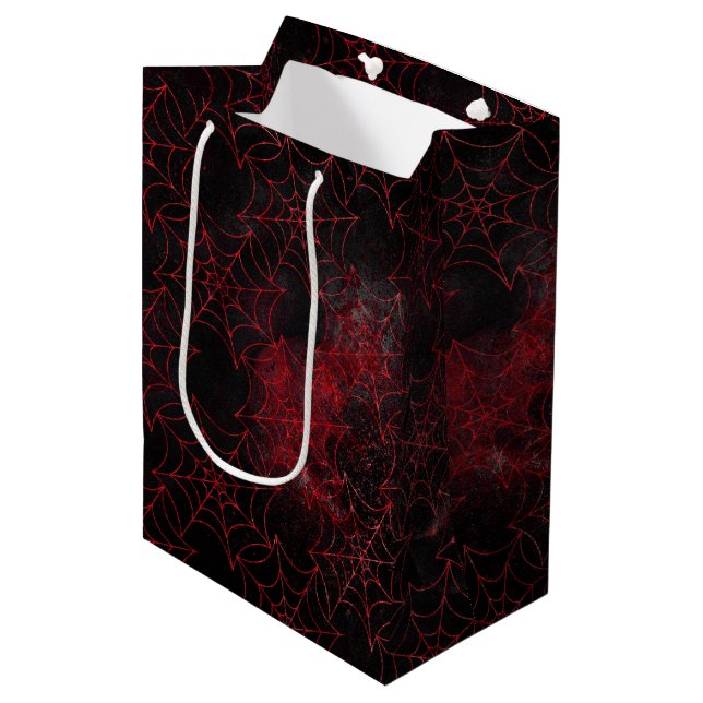 A Black Widow Series Design #5 Medium Gift Bag (Front Angled)