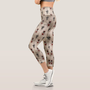 A Black Widow Series Design #6 Capri Leggings