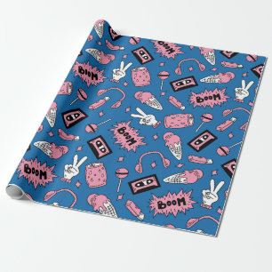 A Blast from the 90s Wrapping Paper