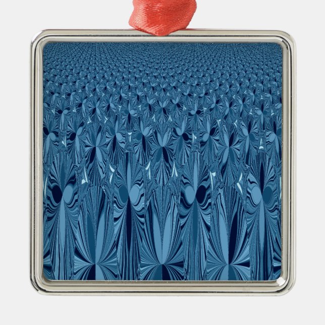 A blend of Blue Metal Tree Decoration (Front)