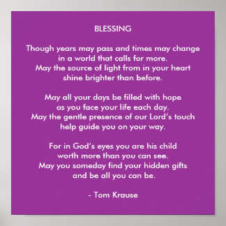A BLESSING POSTER