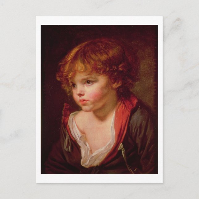 A Blond Haired Boy with an Open Shirt Postcard (Front)