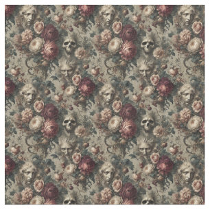 A Bloom to Hold on To – Gothic Dense Tile Fabric