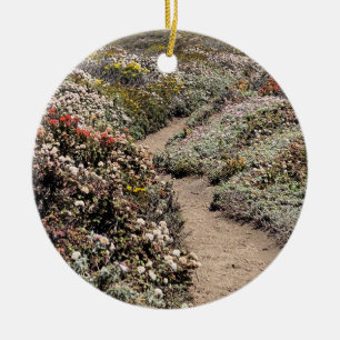 A Blooming California: Garrapata State Park Ceramic Tree Decoration
