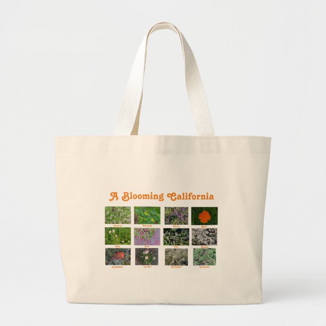 A Blooming California Large Tote Bag (Front)