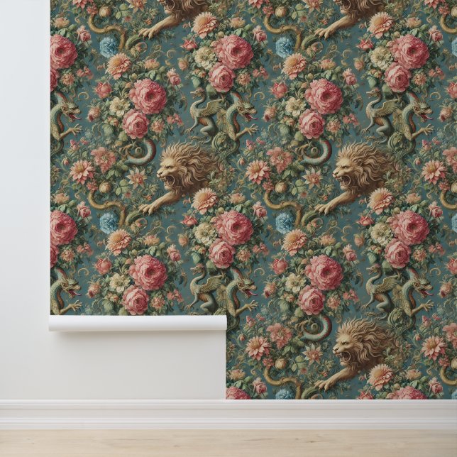 A Blooming Mythos – Mythical Victorian Design Wallpaper (Application)