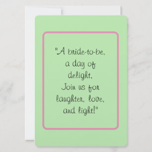 A Blossoming Celebration for the Bride-to-Be! Invitation
