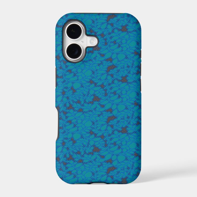 a blue and black background with a pattern (Back)